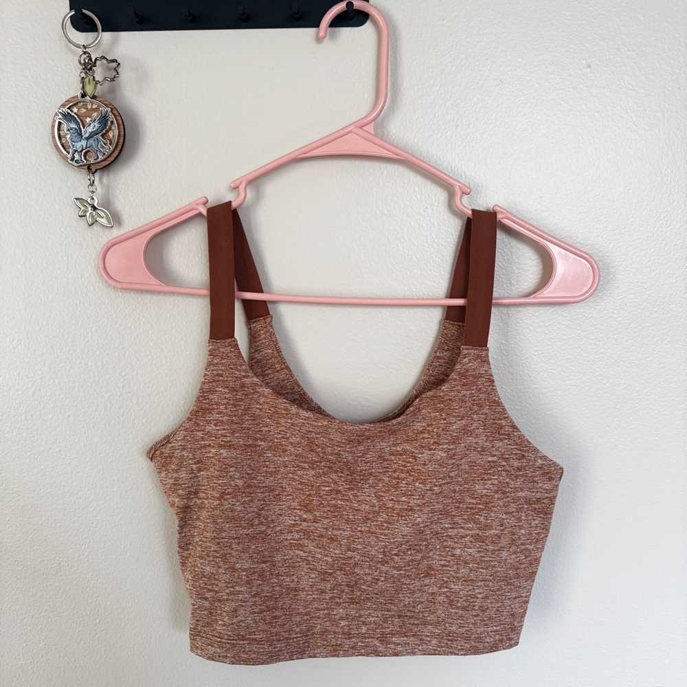 Aerie Heathered Brown Crop Top